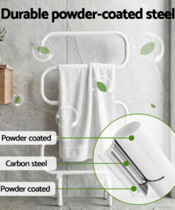 Devanti Heated Towel Rail - Warm, Dry Towels Anytime - Image 6