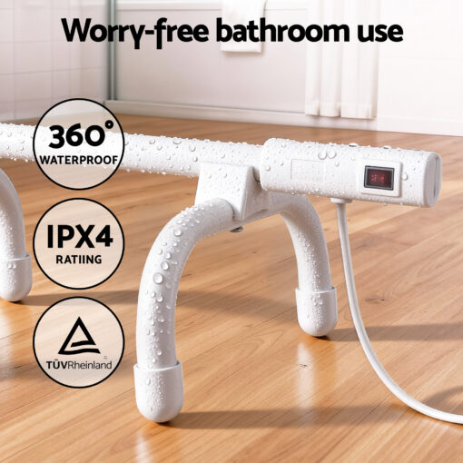 Devanti Heated Towel Rail - Warm, Dry Towels Anytime – image 8