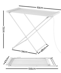 Devanti Heated Towel Rail - Quick Drying Solution - Image 3