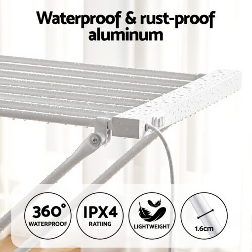 Devanti Heated Towel Rail - Quick Drying Solution – image 7