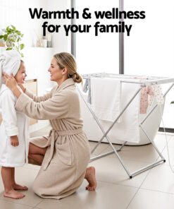 Devanti Heated Towel Rail - Quick Drying Solution - Image 10