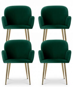 Artiss Velvet Dining Chairs Set of 4 - Luxurious Comfort - Image 3