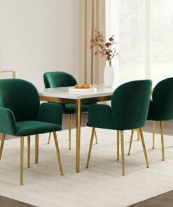 Artiss Velvet Dining Chairs Set of 4 - Luxurious Comfort - Image 7
