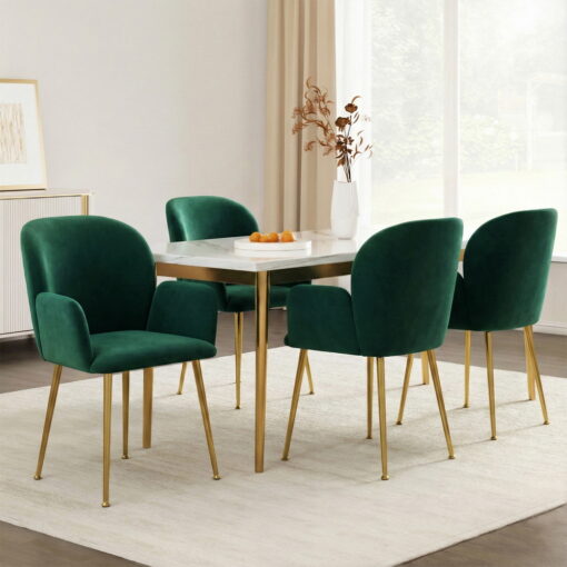 Artiss Velvet Dining Chairs Set of 4 - Luxurious Comfort – image 7