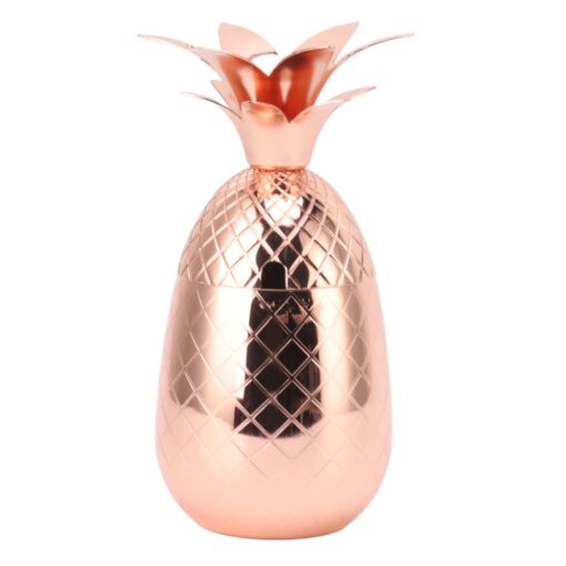 Pineapple Cocktail Shaker 500ml Rose Gold – image 1