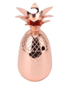 Pineapple Cocktail Shaker 500ml Rose Gold - Image 3