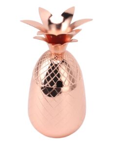 Pineapple Cocktail Shaker 500ml Rose Gold - Image 4