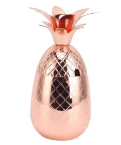 Pineapple Cocktail Shaker 500ml Rose Gold - Image 6