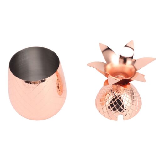 Pineapple Cocktail Shaker 500ml Rose Gold – image 9