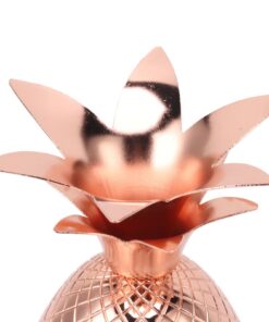 Pineapple Cocktail Shaker 500ml Rose Gold - Image 15