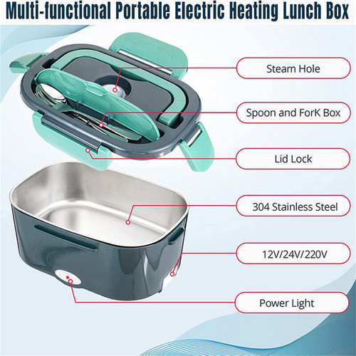 Unbranded Electric Lunch Box for Home & Car Convenience – image 2