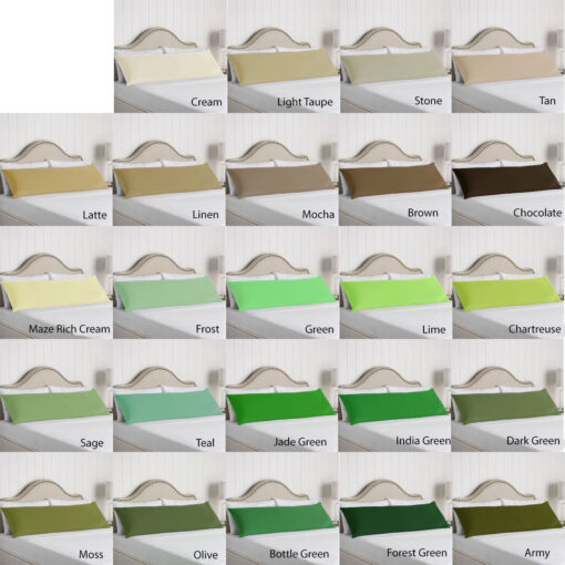 Artex Cotton Body Pillowcase Lime 48 x 145 cm – image 2