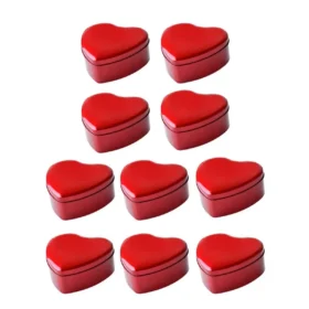 Aimall Tinplate Candy Boxes 10 Pack, 9 x 9 x 4.5 cm – image 1