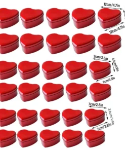 Aimall Tinplate Candy Boxes 10 Pack, 9 x 9 x 4.5 cm - Image 4