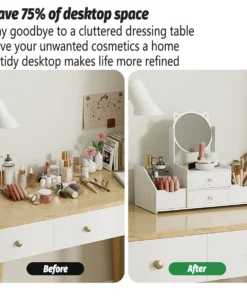 Aimall Vanity Jewellery Organiser with 360° Mirror - Image 6