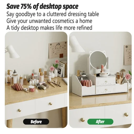 Aimall Vanity Jewellery Organiser with 360° Mirror – image 6