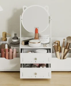 Aimall Vanity Jewellery Organiser with 360° Mirror - Image 10