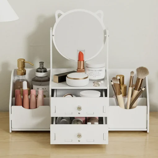 Aimall Vanity Jewellery Organiser with 360° Mirror – image 10