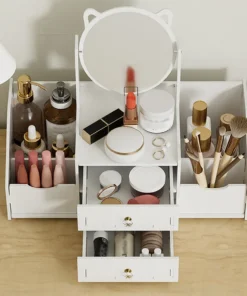 Aimall Vanity Jewellery Organiser with 360° Mirror - Image 11
