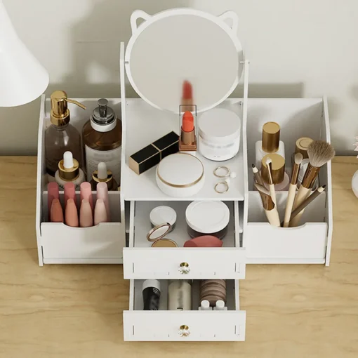 Aimall Vanity Jewellery Organiser with 360° Mirror – image 11