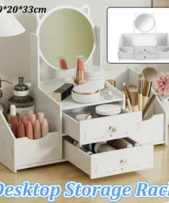 Aimall Vanity Jewellery Organiser with 360° Mirror - Image 13