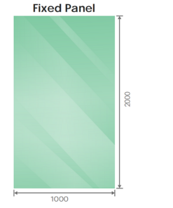 Della Francesca Frameless Corner Shower Screen Gold - Image 5