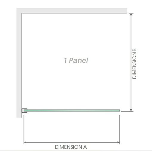Della Francesca Frameless Corner Shower Screen Gold – image 6