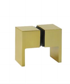 Della Francesca Frameless Corner Shower Screen Gold - Image 16