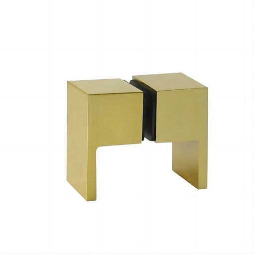 Della Francesca Frameless Corner Shower Screen Gold – image 16