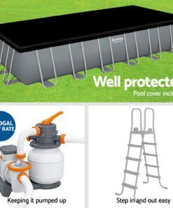 Bestway Steel Frame Pool 30,045L with Ladder - Image 6