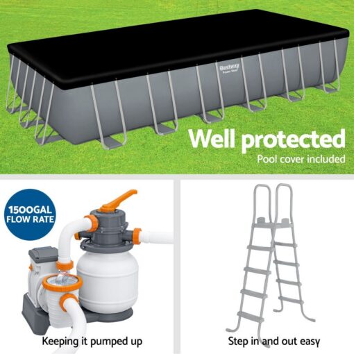 Bestway Steel Frame Pool 30,045L with Ladder – image 6
