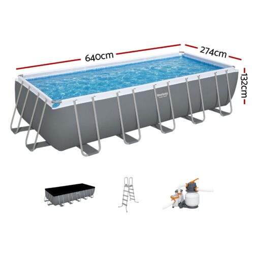 Bestway Steel Frame Pool 640cm with Filter Pump – image 2