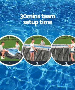 Bestway Steel Frame Pool 640cm with Filter Pump - Image 6