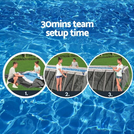 Bestway Steel Frame Pool 640cm with Filter Pump – image 6