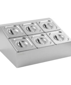 5-Star Chef Six Pan Station with Stainless Lids - Image 3
