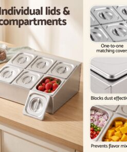 5-Star Chef Six Pan Station with Stainless Lids - Image 5