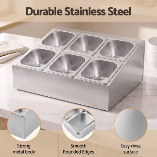 5-Star Chef Six Pan Station with Stainless Lids – image 6