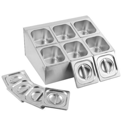 5-Star Chef Six Pan Station with Stainless Lids – image 9