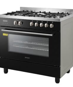Devanti 90cm Dual Fuel Cooker 5 Burner 121L Oven - Image 3