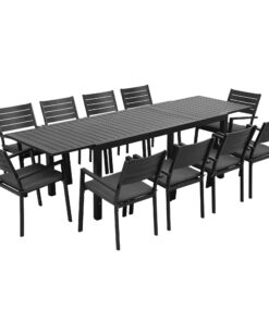 Gardeon Outdoor Dining Set with Extendable Table - Image 9