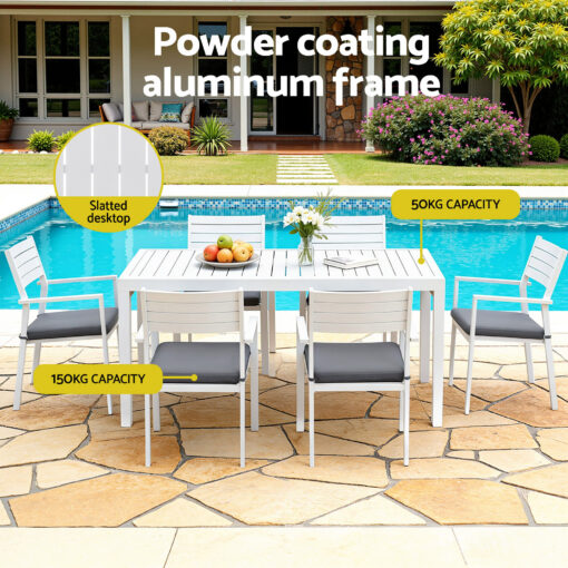 Gardeon Outdoor Dining Set with Extendable Table – image 4