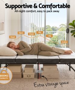 Giselle Queen Folding Bed with 4-Fold Mattress - Image 3