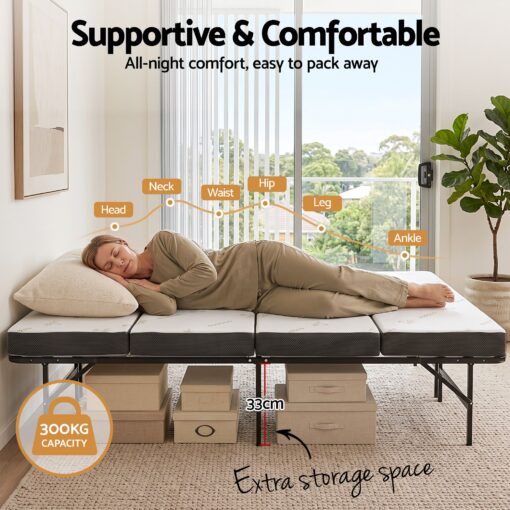 Giselle Queen Folding Bed with 4-Fold Mattress – image 3