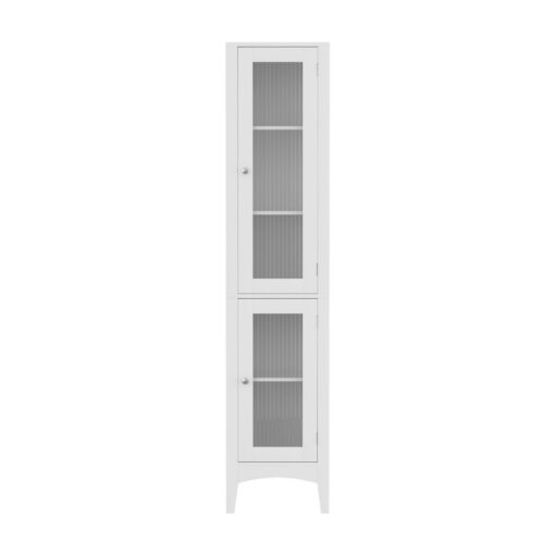 Artiss 2-Piece Slim Bathroom Cabinets 160cm White – image 4