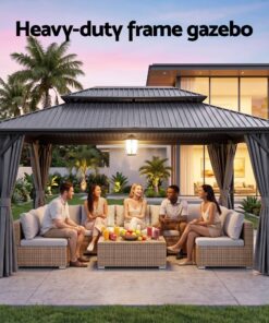 Instahut Gazebo with Galvanised Steel Roof - Image 5