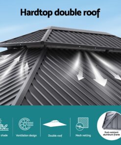 Instahut Gazebo with Galvanised Steel Roof - Image 6
