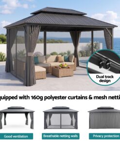Instahut Gazebo with Galvanised Steel Roof - Image 7
