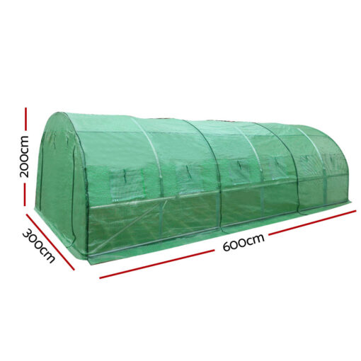 Green Fingers 6x3m Walk-In Greenhouse, 12 Vents – image 2