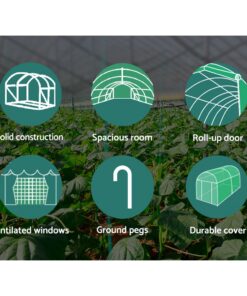 Green Fingers 6x3m Walk-In Greenhouse, 12 Vents - Image 6