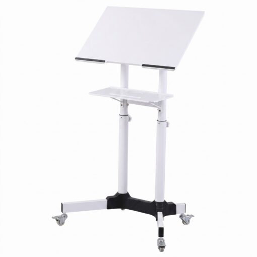 Artiss Mobile Lectern Stand, Adjustable Height – image 2